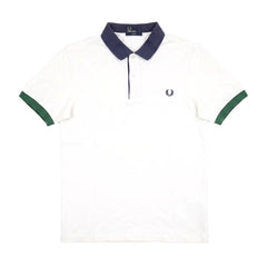 Fred Perry Polo Casual Weiß Herren Baumwolle – Vorderansicht