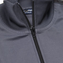 Fred Perry Trackjacket Casual Grau Schwarz Herren Polyester – Nahaufnahme-3