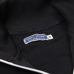 Fred Perry Trackjacket Casual Schwarz Blau Herren Baumwolle, Elastan – Nahaufnahme-3