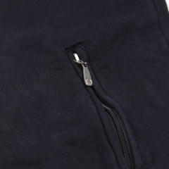 Fred Perry Zipper Casual Schwarz Weiß Herren Baumwolle – Nahaufnahme-2