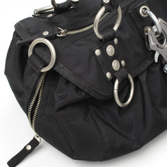 GG&L Handtasche Y2K Schwarz Silber Damen Polyester – Nahaufnahme-2