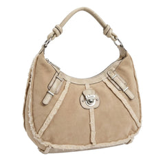 Guess Handtasche Y2K Beige Creme Damen Kunstleder – Vorderansicht
