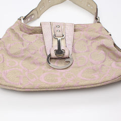 Guess Handtasche Y2K Beige Flieder Damen Baumwolle, Kunstleder – Nahaufnahme-1