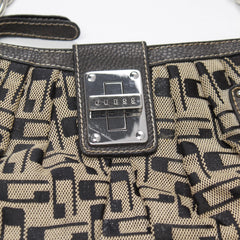 Guess Handtasche Y2K Beige Schwarz Damen Leder, Polyester – Nahaufnahme-2