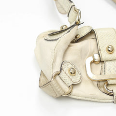 Guess Handtasche Y2K Beige Silber Damen Baumwolle Kunstleder – Nahaufnahme-3