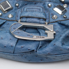 Guess Handtasche Y2K Blau Silber Damen Polyester – Nahaufnahme-2