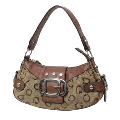 Guess Handtasche Y2K Braun Beige Damen Baumwolle – Vorderansicht