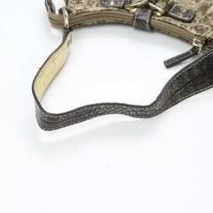 Guess Handtasche Y2K Gold Grau Damen Baumwolle – Nahaufnahme-3