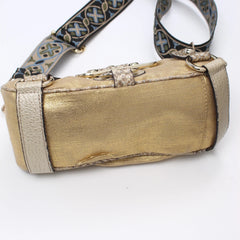 Guess Handtasche Y2K Gold Silber Damen Baumwolle – Nahaufnahme-3