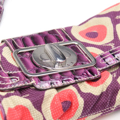 Guess Handtasche Y2K Lila Pink Damen Baumwolle PVC – Nahaufnahme-2