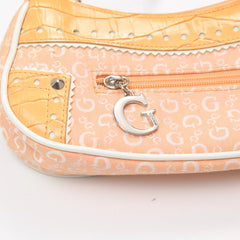 Guess Handtasche Y2K Orange Damen Baumwolle, Kunstleder – Nahaufnahme-2