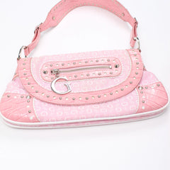 Guess Handtasche Y2K Pink Damen Baumwolle, Kunstleder – Nahaufnahme-1