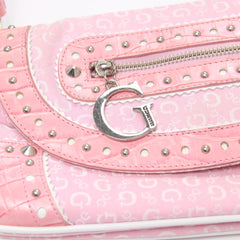 Guess Handtasche Y2K Pink Damen Baumwolle, Kunstleder – Nahaufnahme-2