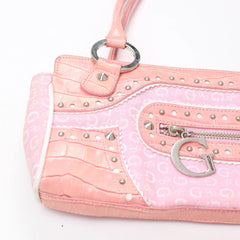 Guess Handtasche Y2K Rose Damen Baumwolle, Kunstleder – Nahaufnahme-3