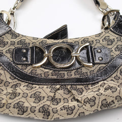 Guess Handtasche Y2K Schwarz Beige Damen Polyester, Lackleder – Nahaufnahme-1