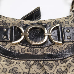 Guess Handtasche Y2K Schwarz Beige Damen Polyester, Lackleder – Nahaufnahme-2
