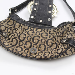 Guess Handtasche Y2K Schwarz Beige Damen Baumwolle – Nahaufnahme-3