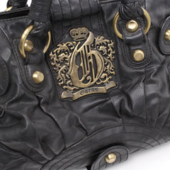 Guess Handtasche Y2K Schwarz Gold Damen Kunstleder – Nahaufnahme-1