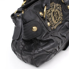 Guess Handtasche Y2K Schwarz Gold Damen Kunstleder – Nahaufnahme-2