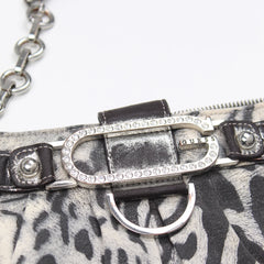 Guess Handtasche Y2K Schwarz Grau Damen Polyester PVC – Nahaufnahme-2