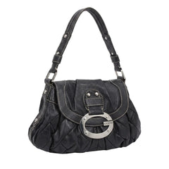 Guess Handtasche Y2K Schwarz Silber Damen Kunstleder – Vorderansicht