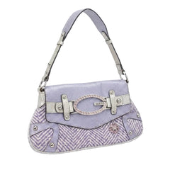 Guess Handtasche Y2K Silber Flieder Damen Baumwolle – Vorderansicht