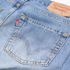 Levi’s Jeans Bootcut Hellblau Blau Herren Baumwolle – Nahaufnahme-1