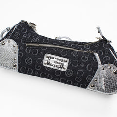 Gussaci Vintage Bowling Bag Black Silvery
