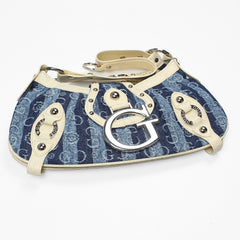 Gussaci Denim Baguette Bag Vintage Light Denim