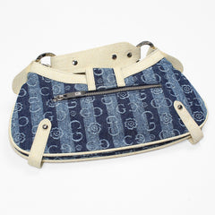 Gussaci Denim Baguette Bag Vintage Light Denim