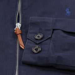Ralph Lauren Jacke Casual Marineblau Herren Baumwolle – Nahaufnahme-2