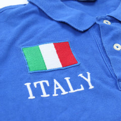 Ralph Lauren Polo Chief Keef Blau Weiß Herren Baumwolle – Nahaufnahme-1
