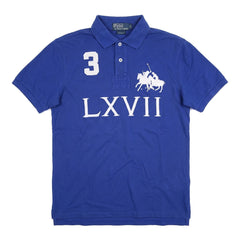 Ralph Lauren Polo Chief Keef Blau Weiß Herren Baumwolle – Vorderansicht