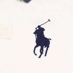 Ralph Lauren Polo Chief Keef Creme Marineblau Herren Baumwolle – Nahaufnahme-5