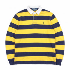 Ralph Lauren Polo Chief Keef Gelb Marineblau Herren Baumwolle – Vorderansicht