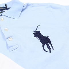 Ralph Lauren Polo Chief Keef Hellblau Marineblau Herren Baumwolle – Nahaufnahme-2