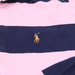 Ralph Lauren Polo Chief Keef Marineblau Pink Damen Baumwolle – Nahaufnahme-1