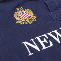 Ralph Lauren Polo Chief Keef Marineblau Weiß Herren Baumwolle – Nahaufnahme-1