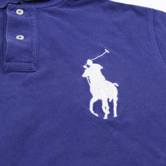 Ralph Lauren Polo Chief Keef Marineblau Weiß Herren Baumwolle – Nahaufnahme-2
