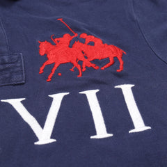 Ralph Lauren Polo Chief Keef Marineblau Weiß Herren Baumwolle – Nahaufnahme-2