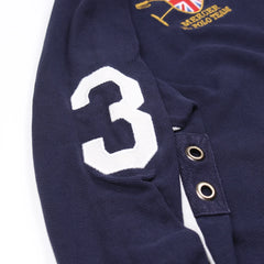 Ralph Lauren Polo Chief Keef Marineblau Weiß Herren Baumwolle – Nahaufnahme-3