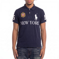 Ralph Lauren Polo Chief Keef Marineblau Weiß Herren Baumwolle – Tragefoto_1