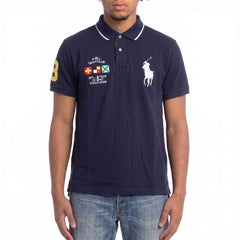 Ralph Lauren Polo Chief Keef Marineblau Weiß Herren Baumwolle – Tragefoto_1