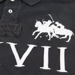 Ralph Lauren Polo Chief Keef Schwarz Weiß Herren Baumwolle – Nahaufnahme-1