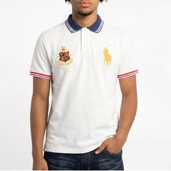 Ralph Lauren Polo Chief Keef Weiß Gold Herren Baumwolle