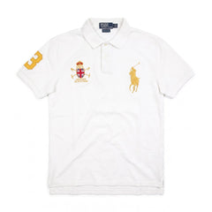 Ralph Lauren Polo Chief Keef Weiß Gold Herren Baumwolle – Vorderansicht
