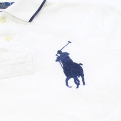 Ralph Lauren Polo Chief Keef Weiß Marineblau Herren Baumwolle – Nahaufnahme-1