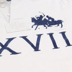 Ralph Lauren Polo Chief Keef Weiß Marineblau Herren Baumwolle – Nahaufnahme-2