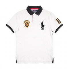Ralph Lauren Polo Chief Keef Weiß Schwarz Herren Baumwolle – Vorderansicht