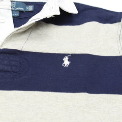 Ralph Lauren T-Shirt Chief Keef Blau Grau Herren Baumwolle – Nahaufnahme-1